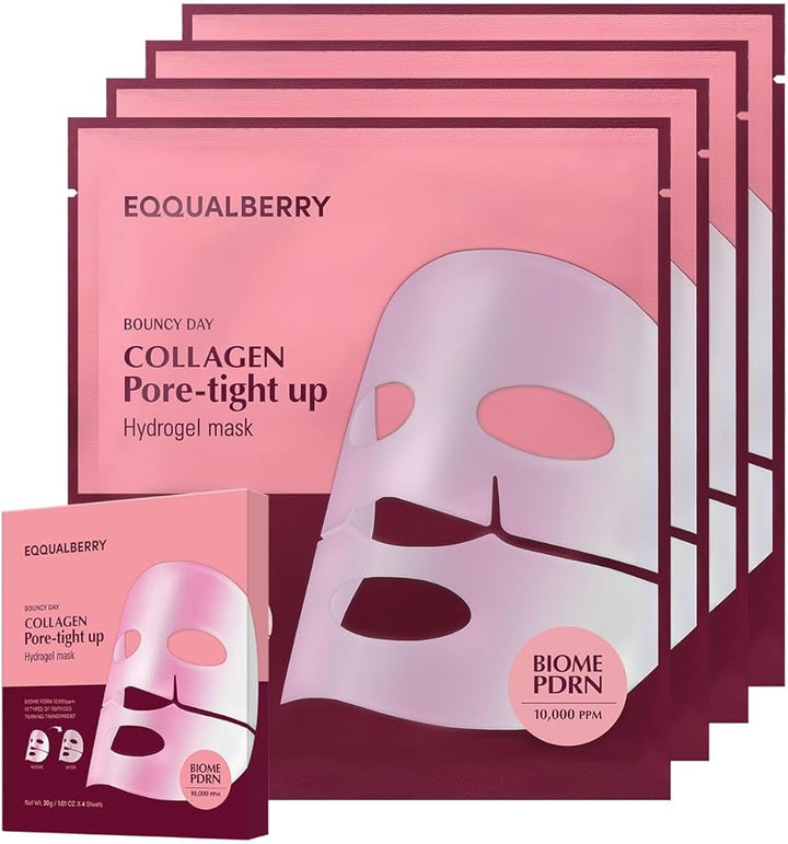 EQQUALBERRY COLLAGEN PORE TIGHT UP HYDROGEL MASK