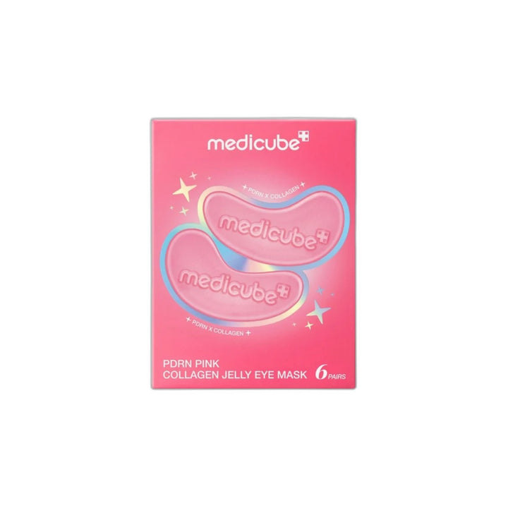 Medicube Pdrn Pink Collagen Jelly Eye Mask 6P - cut-out hero product photo on white background