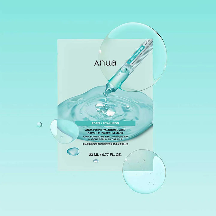 Anua PDRN Hyaluronic Acid Capsule 100 Serum Mask Sheet