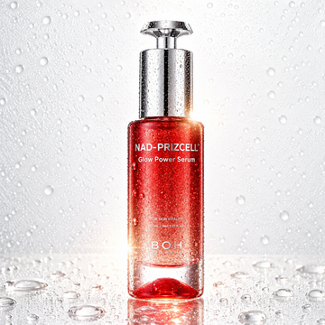 BIOHEAL BOH NAD-Prizcell Glow Power Serum with water droplets
