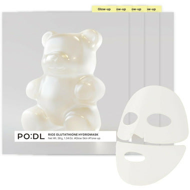 PODL Rice Glutathione Hydromask - single sachet and hydrogel mask sheets