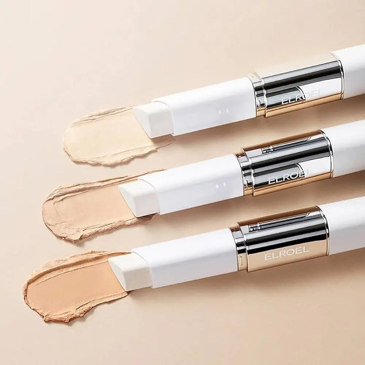ELROEL Blanc Cover Cream Stick Foundation with Brush (13g) ELROEL
