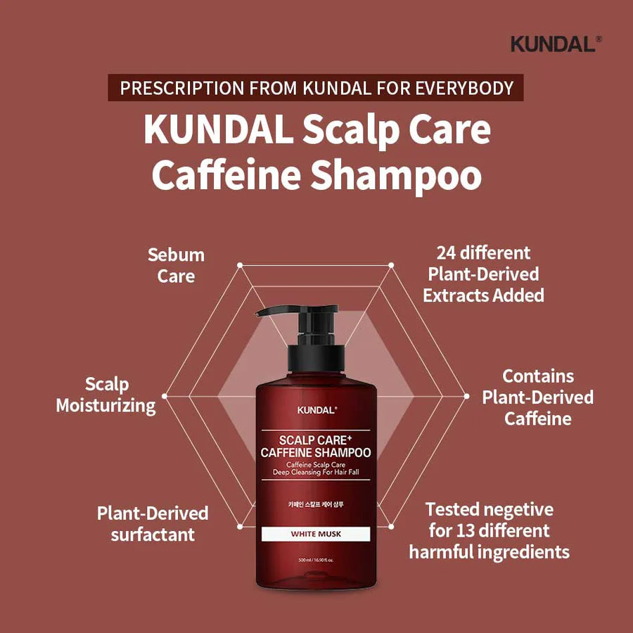 KUNDAL Caffeine Shampoo 500ml
