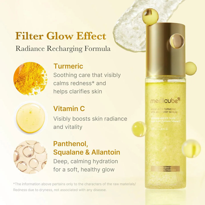 Medicube Kojic Acid Turmeric Vita Jelly Mist Serum 100ml