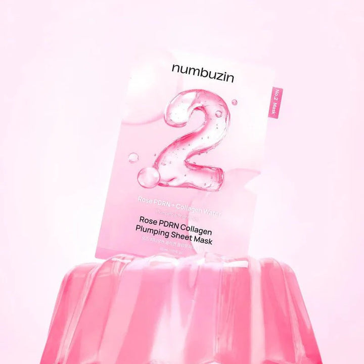 Numbuzin No.2 Rose PDRN Collagen Plumping Sheet Mask