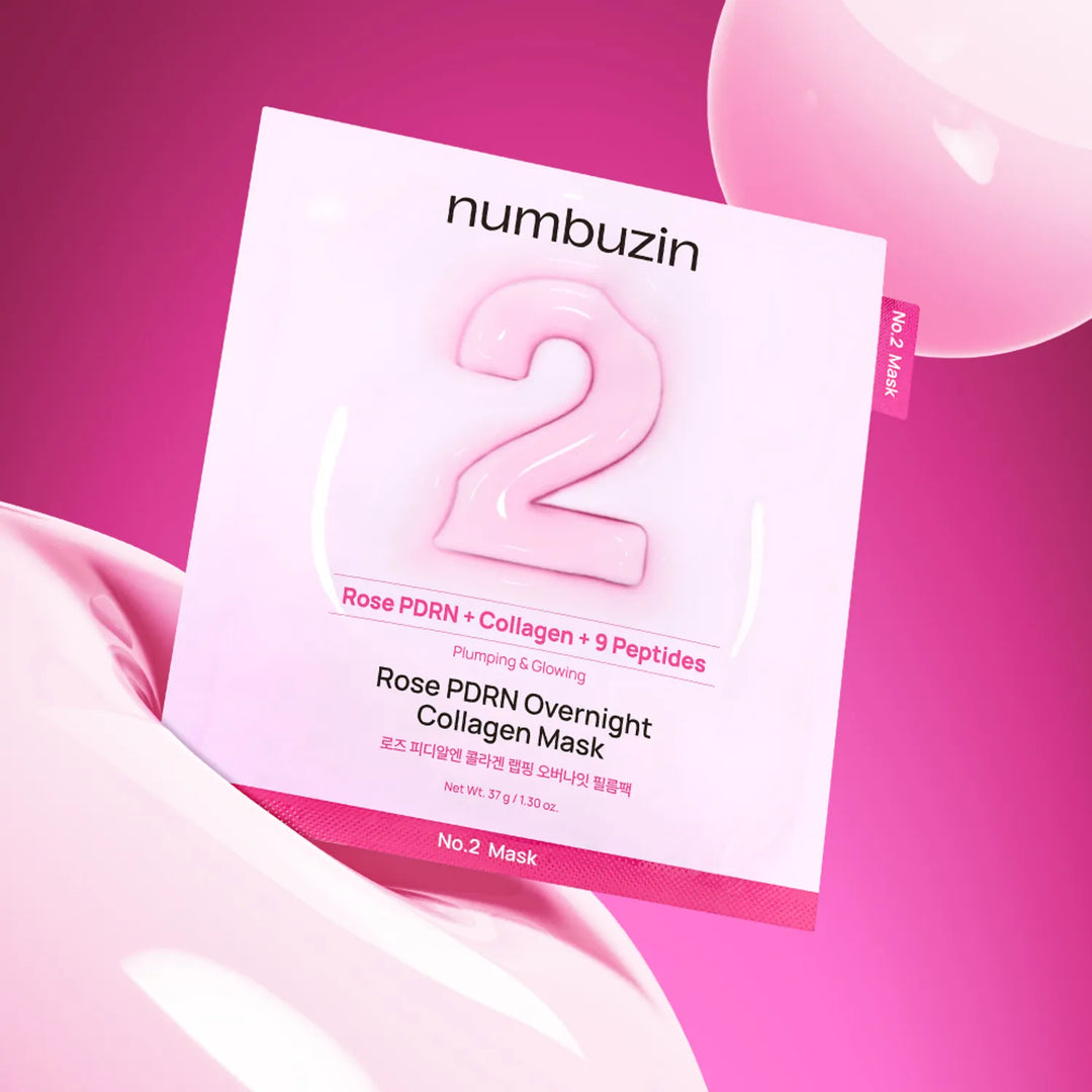 Numbuzin No.2 Rose PDRN Collagen Plumping Sheet Mask