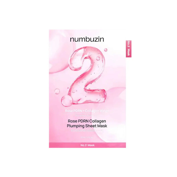 numbuzin No.2 Rose Collagen Hydrating Sheet Face Mask (33ml) Numbuzin