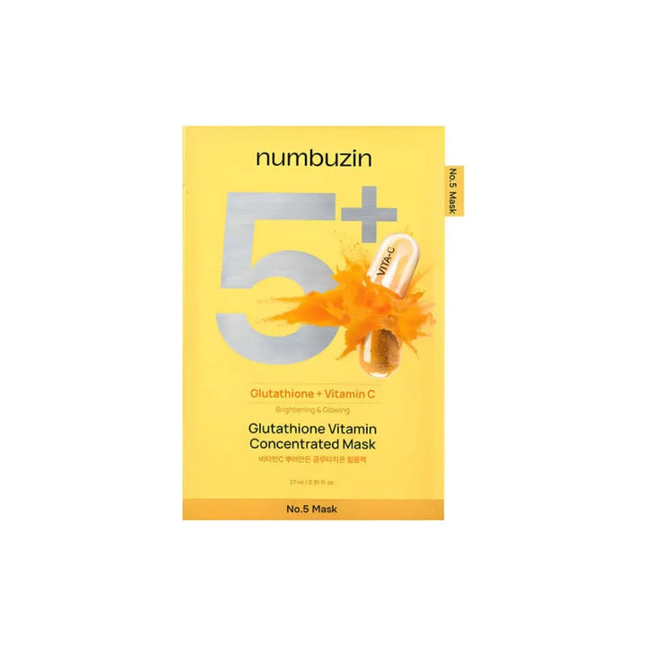 Numbuzin No.5 Glutathione Vitamin Concentrated Mask - Seouléa