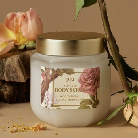 PLU Perfumed Sea Salt Body Scrub Woody Floral