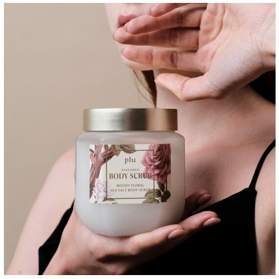 PLU Perfumed Sea Salt Body Scrub Woody Floral
