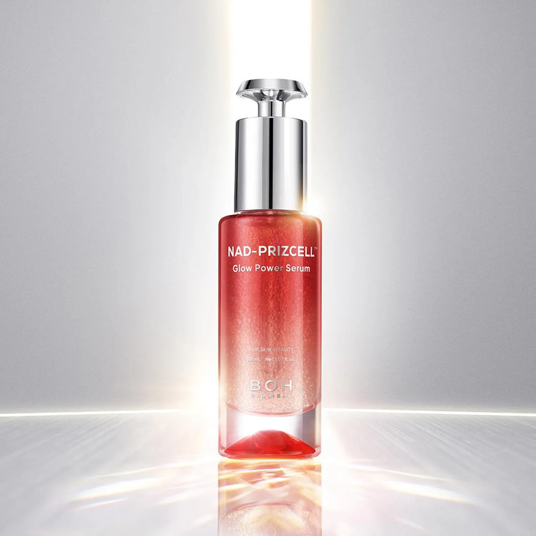 BIOHEAL BOH NAD-Prizcell Glow Power Serum - red serum bottle