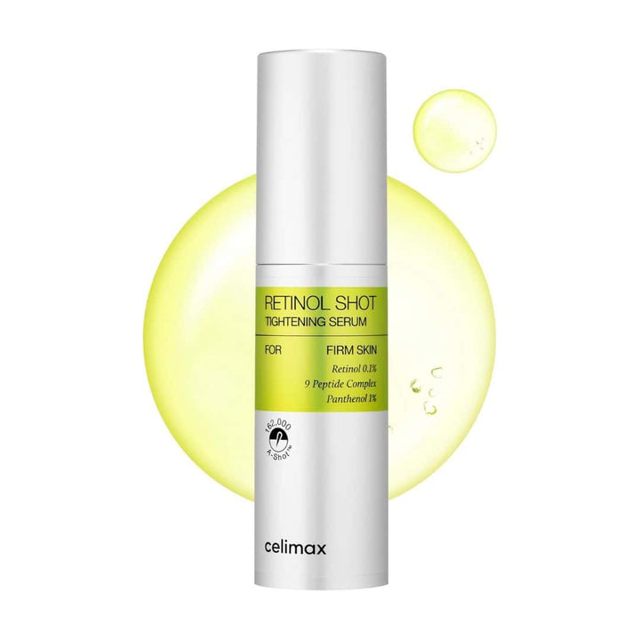 Retinol Serum Celimax The Vita-A Retinol Shot Tightening Serum for youthful, firm skin and anti-aging benefits