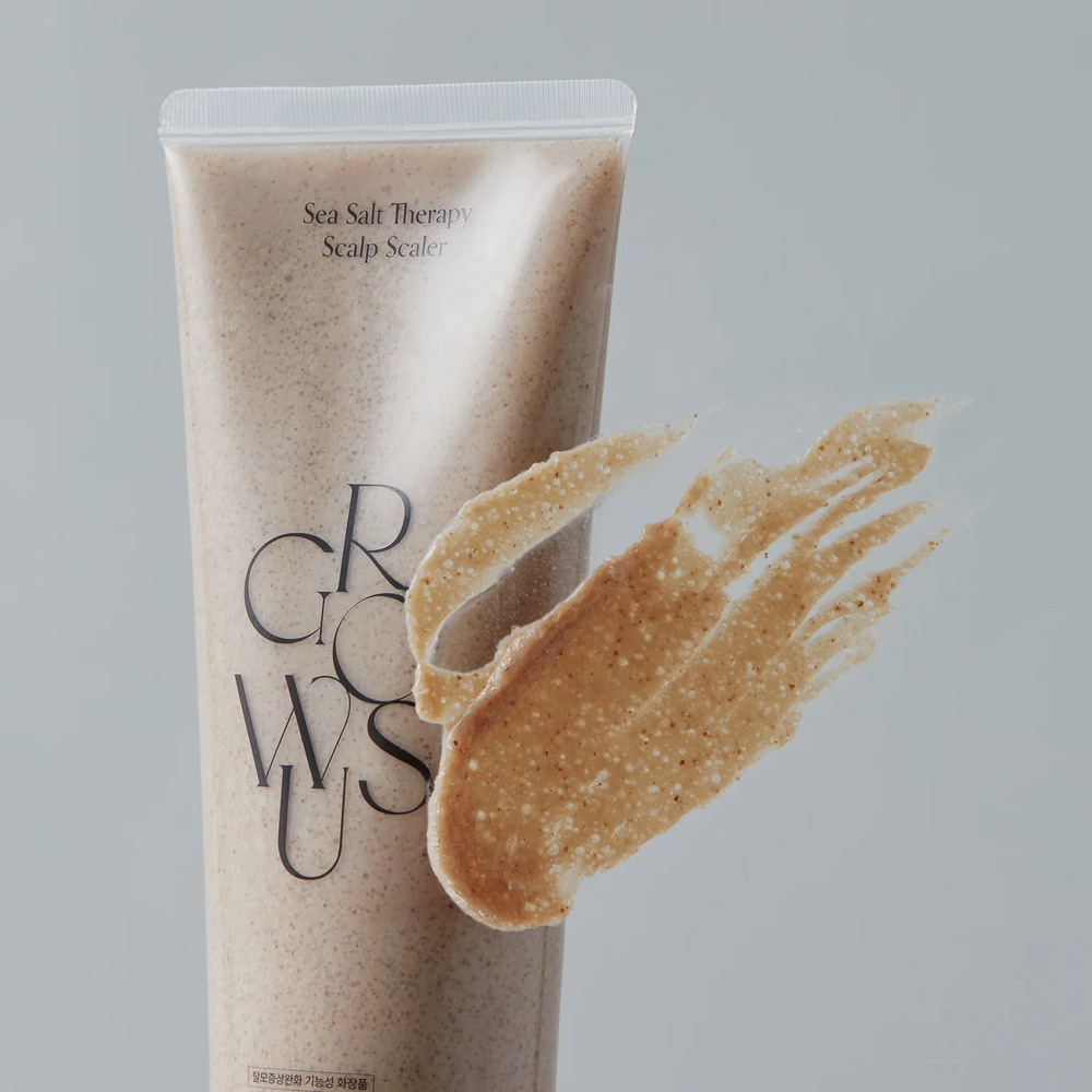 GROWUS Sea Salt Therapy Scalp Scaler - tube texture close-up