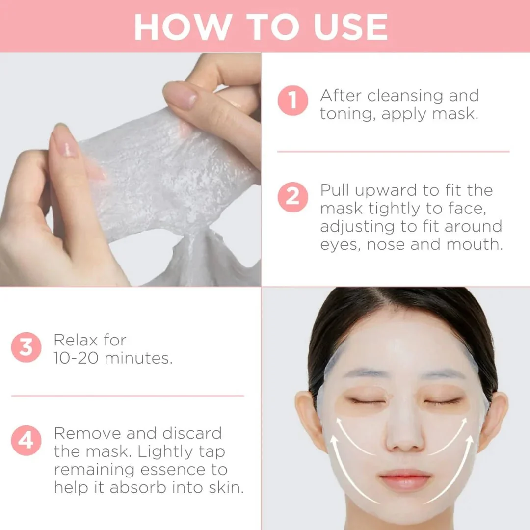 MEDIHEAL Collagen Essential Mask Core Firming - how to use