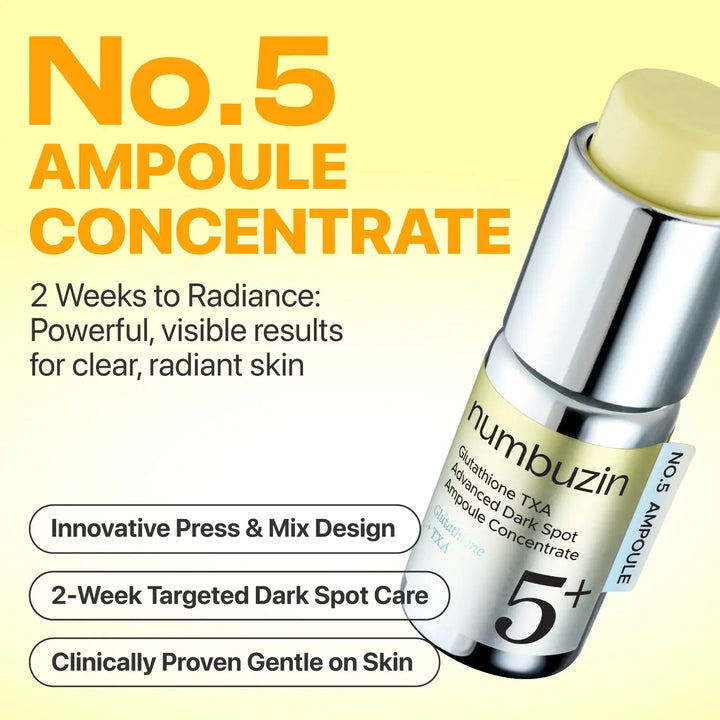 numbuzin No.5 Glutathione TXA Advanced Dark Spot Ampoule Concentrate - Seouléa